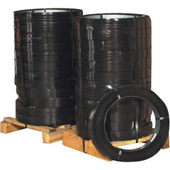 Made in USA - 760' Long x 1-1/4" Wide, Ribbon Wound Coil Steel Strapping - 5,500 Lb Capacity, 0.031" Thick - Exact Industrial Supply