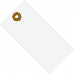 Dupont - 4-3/4" High x 2-3/8" Long, Safety & Facility Blank Tag - White Spunbonded Olefin - Exact Industrial Supply