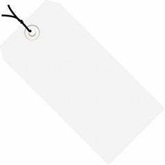 Made in USA - 5-3/4" High x 2-7/8" Long, Safety & Facility Blank Tag - White Cardstock - Exact Industrial Supply