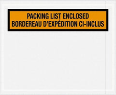Value Collection - 1,000 Piece, 4-1/2" Long x 5-1/2" Wide, Packing List Envelope - Orange - Exact Industrial Supply