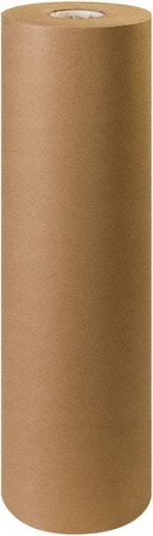 Made in USA - 600' Long x 30" Wide Roll of Recycled Kraft Paper - 60 Lb Paper Weight - Exact Industrial Supply