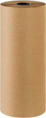 Made in USA - 300' Long x 24" Wide Roll of Indented Kraft Paper - 60 Lb Paper Weight - Exact Industrial Supply