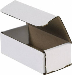 Made in USA - 6" Wide x 12" Long x 4" High Rectangle Crush Proof Mailers - 1 Wall, White - Exact Industrial Supply