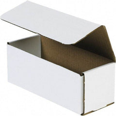 Made in USA - 3-1/2" Wide x 11-1/2" Long x 3-1/2" High Rectangle Crush Proof Mailers - 1 Wall, White - Exact Industrial Supply