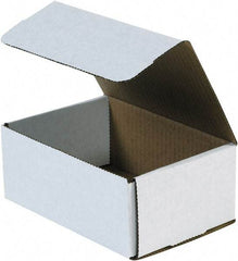Made in USA - 5" Wide x 7-1/8" Long x 3" High Rectangle Crush Proof Mailers - 1 Wall, White - Exact Industrial Supply