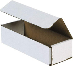 Made in USA - 6" Wide x 14" Long x 4" High Rectangle Crush Proof Mailers - 1 Wall, White - Exact Industrial Supply