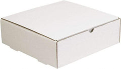Made in USA - 13" Wide x 13" Long x 4" High Rectangle Crush Proof Mailers - 1 Wall, White - Exact Industrial Supply