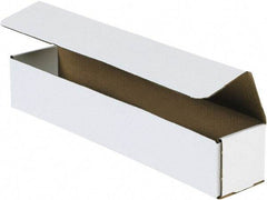 Made in USA - 6" Wide x 21" Long x 2" High Rectangle Crush Proof Mailers - 1 Wall, White - Exact Industrial Supply