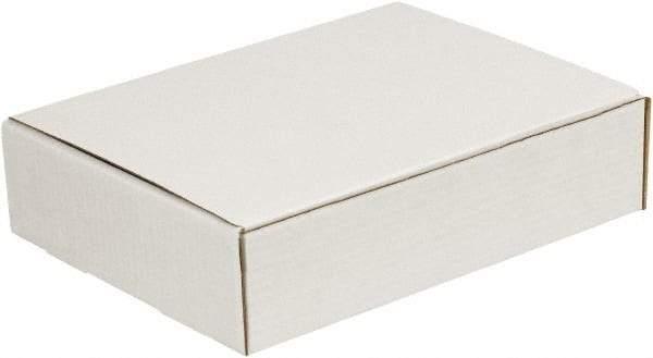 Made in USA - 9" Wide x 12" Long x 2" High Rectangle Crush Proof Mailers - 1 Wall, White - Exact Industrial Supply