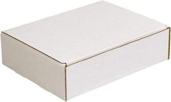 Made in USA - 4" Wide x 9" Long x 3" High Rectangle Crush Proof Mailers - 1 Wall, White - Exact Industrial Supply