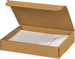 Made in USA - 6-1/2" Wide x 9" Long x 1-3/4" High Rectangle Crush Proof Mailers - 1 Wall, Kraft (Color) - Exact Industrial Supply