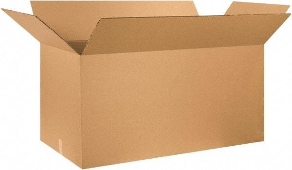 Made in USA - 24" Wide x 48" Long x 24" High Rectangle Heavy Duty Corrugated Box - 2 Walls, Kraft (Color), 100 Lb Capacity - Exact Industrial Supply