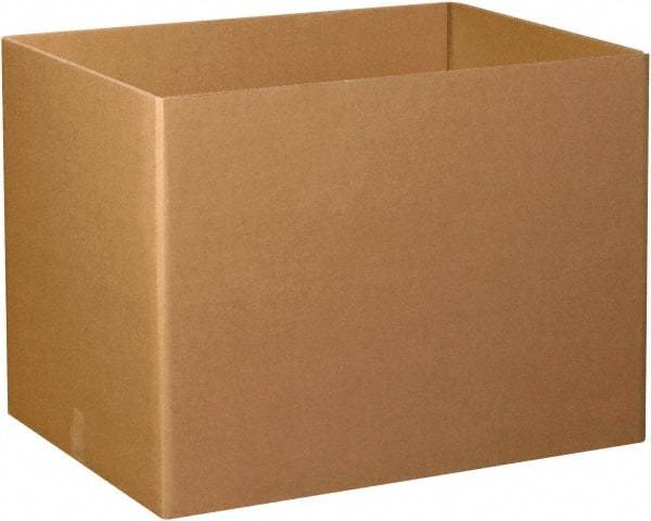 Made in USA - 24" Wide x 48" Long x 28" High Rectangle Heavy Duty Corrugated Box - 3 Walls, Kraft (Color), 280 Lb Capacity - Exact Industrial Supply