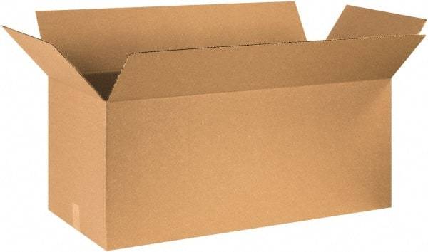 Made in USA - 20" Wide x 40" Long x 20" High Rectangle Corrugated Shipping Box - 1 Wall, Kraft (Color), 65 Lb Capacity - Exact Industrial Supply