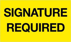 Tape Logic - 5" Long, Fluorescent Yellow Paper Shipping Label - For Multi-Use - Exact Industrial Supply