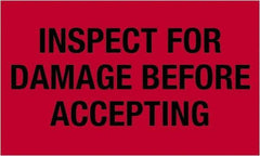 Tape Logic - 5" Long, Fluorescent Red Paper Shipping Label - For Multi-Use - Exact Industrial Supply
