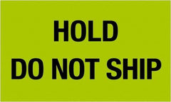 Tape Logic - 5" Long, Fluorescent Green Paper Shipping Label - For Multi-Use - Exact Industrial Supply