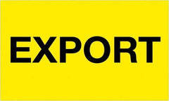 Tape Logic - 5" Long, Fluorescent Yellow Paper Shipping Label - For Multi-Use - Exact Industrial Supply