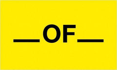 Tape Logic - 5" Long, Fluorescent Yellow Paper Shipping Label - For Multi-Use - Exact Industrial Supply