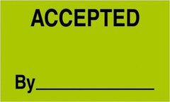 Tape Logic - 5" Long, Fluorescent Green Paper Shipping Label - For Multi-Use - Exact Industrial Supply