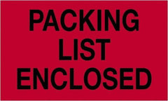 Tape Logic - 5" Long, Fluorescent Red Paper Shipping Label - For Multi-Use - Exact Industrial Supply
