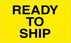 Tape Logic - 5" Long, Fluorescent Yellow Paper Shipping Label - For Multi-Use - Exact Industrial Supply