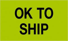 Tape Logic - 5" Long, Fluorescent Green Paper Shipping Label - For Multi-Use - Exact Industrial Supply