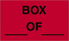 Tape Logic - 5" Long, Fluorescent Red Paper Shipping Label - For Multi-Use - Exact Industrial Supply