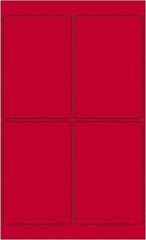 Tape Logic - 6" Long, Fluorescent Red Paper Laser Label - For Laser Printers - Exact Industrial Supply