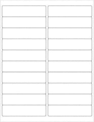 Tape Logic - 4" Long, White Paper Laser Label - For Laser Printers - Exact Industrial Supply