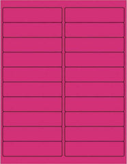 Tape Logic - 4" Long, Fluorescent Pink Paper Laser Label - For Laser Printers - Exact Industrial Supply
