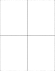 Tape Logic - 5-1/2" Long, White Paper Laser Label - For Laser Printers - Exact Industrial Supply