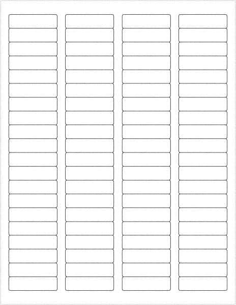 Tape Logic - 1-3/4" Long, White Paper Laser Label - For Laser Printers - Exact Industrial Supply