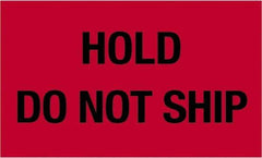 Tape Logic - 5" Long, Fluorescent Red Paper Shipping Label - For Multi-Use - Exact Industrial Supply
