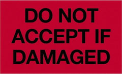 Tape Logic - 5" Long, Fluorescent Red Paper Shipping Label - For Multi-Use - Exact Industrial Supply