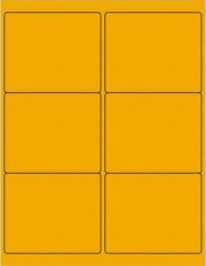 Tape Logic - 4" Long, Fluorescent Orange Paper Laser Label - For Laser Printers - Exact Industrial Supply