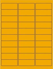 Tape Logic - 2-5/8" Long, Fluorescent Orange Paper Laser Label - For Laser Printers - Exact Industrial Supply