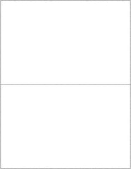 Tape Logic - 8-1/2" Long, White Paper Laser Label - For Laser Printers - Exact Industrial Supply
