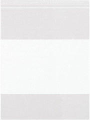 Value Collection - 8 x 10", 6 mil White Block Reclosable Polybags - Clear - Exact Industrial Supply