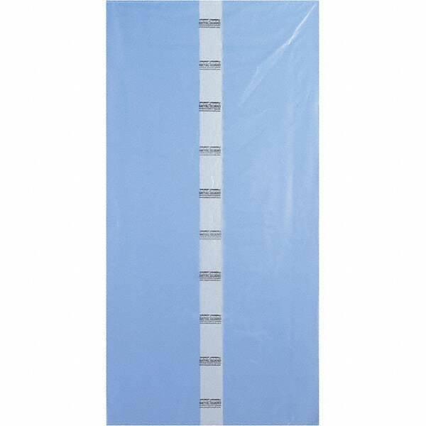 Made in USA - 40 x 80", 4 mil Gusseted Polybags - Blue - Exact Industrial Supply