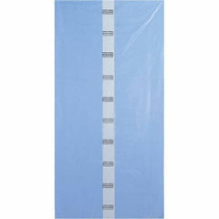 Made in USA - 40 x 80", 4 mil Gusseted Polybags - Blue - Exact Industrial Supply