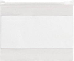 Value Collection - 4 x 6", 3 mil Slide-Seal Reclosable White Block Polybags - Clear - Exact Industrial Supply