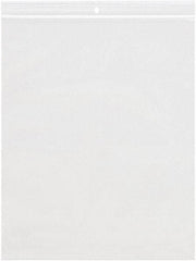 Value Collection - 9 x 12", 4 mil Reclosable Polybags with Hang Hole - Clear - Exact Industrial Supply