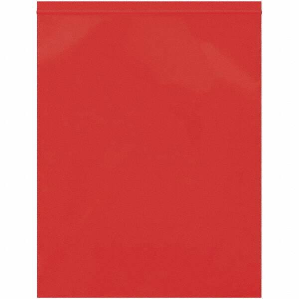 Value Collection - 12 x 15", 2 mil Reclosable Polybags - Red - Exact Industrial Supply