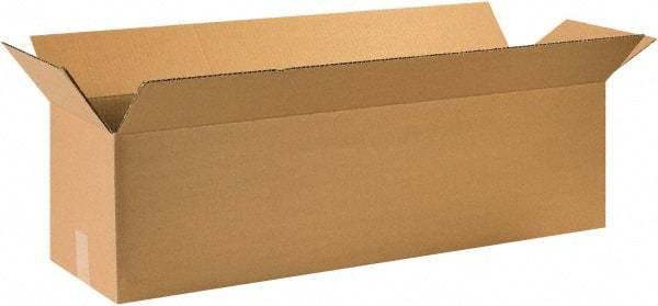 Made in USA - 12" Wide x 44" Long x 12" High Rectangle Corrugated Shipping Box - 1 Wall, Kraft (Color), 65 Lb Capacity - Exact Industrial Supply