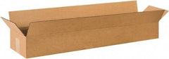 Made in USA - 11" Wide x 42" Long x 6" High Rectangle Corrugated Shipping Box - 1 Wall, Kraft (Color), 65 Lb Capacity - Exact Industrial Supply