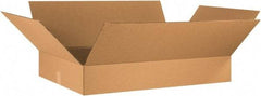 Made in USA - 21" Wide x 34" Long x 6" High Rectangle Corrugated Shipping Box - 1 Wall, Kraft (Color), 65 Lb Capacity - Exact Industrial Supply