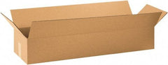 Made in USA - 10" Wide x 34" Long x 6" High Rectangle Corrugated Shipping Box - 1 Wall, Kraft (Color), 65 Lb Capacity - Exact Industrial Supply