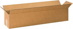 Made in USA - 12" Wide x 60" Long x 12" High Rectangle Corrugated Shipping Box - 1 Wall, Kraft (Color), 65 Lb Capacity - Exact Industrial Supply