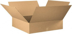 Made in USA - 32" Wide x 32" Long x 12" High Rectangle Corrugated Shipping Box - 1 Wall, Kraft (Color), 65 Lb Capacity - Exact Industrial Supply